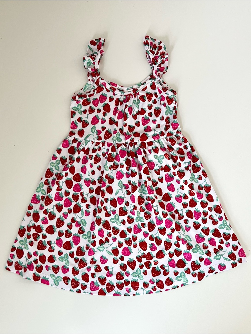 Toddler Girls Strawberry Sleeveless Sundress
